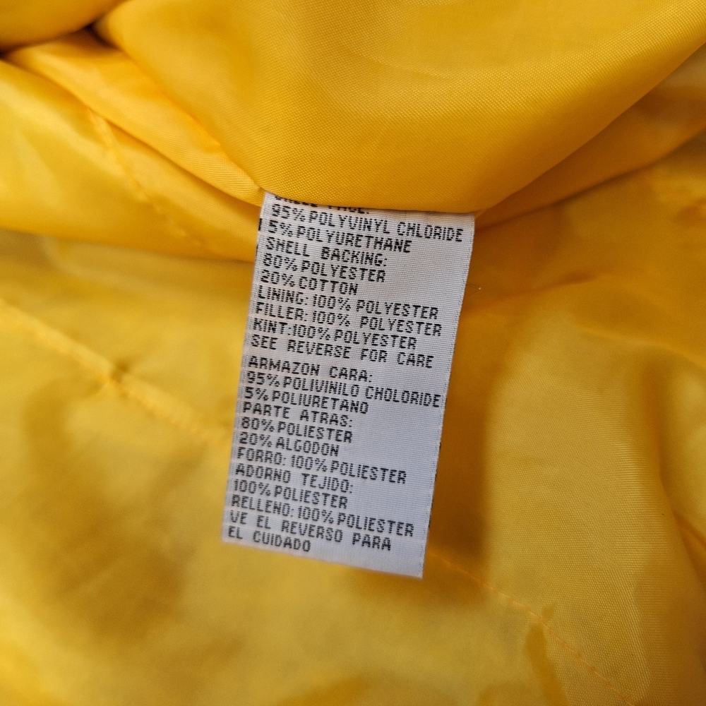 NFL Pittsburgh Steelers Black Faux Leather Jacket with gold detail - Picture 9 of 9
